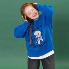 ILoveJ 兒童散步小狗針織衫