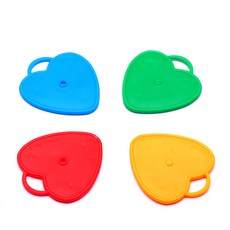 造型氣球吊墜 4入, 1套, 心