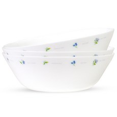 바칠레 유로피안 카모마일 냉면기, 화이트, 3개