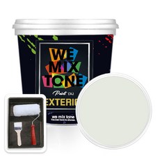 WEMIXTONE 외부용 EXTERIOR 페인트 3L + 붓 + 로울러 + 트레이 세트, WMT0301P01(페인트), 1개