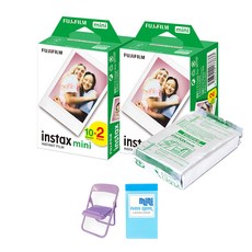 Fujifilm 拍立得迷你底片 50張 + 相片椅隨機出貨 + GL相簿 套組, 1組, 單品