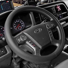 XFIT 完美打孔皮革貨車方向盤套, 黑色