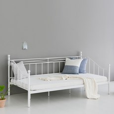 마켓비 ISABELLA 데이베드 침대 120200 KS1020BD 2 방문설치, 에그화이트