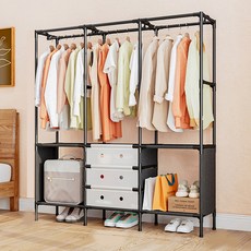 門板系統三列式衣架, 混色