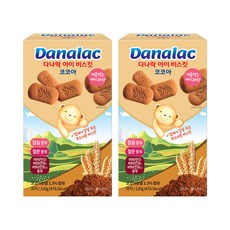 다나락 아이 비스킷 120g, 코코아, 2개