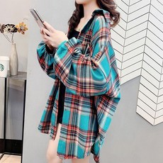 어썸풀 여성용 알론 체크 셔츠