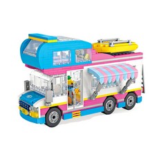 LoZ 海灘巴士迷你積木, 混色, 1個