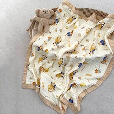 BEBENIZ 動物圖案紗質毛毯 均碼