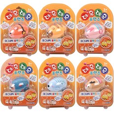 OZ TOY Grumble Friends 後衛動物磁鐵車 6 A 型套組, 橙色（包）