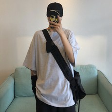 피어니스트 남녀공용 오버핏 무지 반팔티