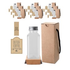 方形Dutch PET 250ml+鋁蓋 銀色+瓶身貼紙 LB4M+封箱貼紙+盒子, 10組