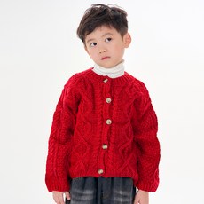 LITTLE RABBIT 兒童C麻花針織開襟衫