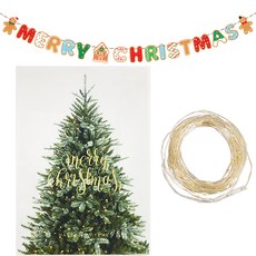 Joyparty 派對掛飾+聖誕樹掛飾+8段模式電池供電式燈泡串, 混色