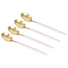 스텐 디저트 스푼, 핑크골드, 4개