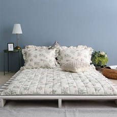 韓國 amante Humming Garden 2 棉布絎縫墊套, 淺米色