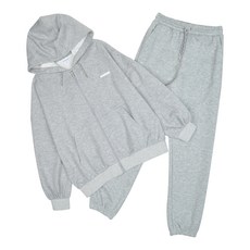 Apple Pink 女童素色拉鏈連帽衛衣+長褲套裝 R101