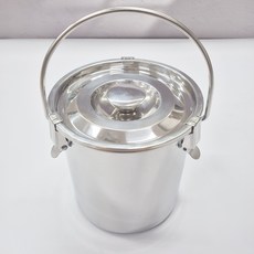 hillo Easy 304不鏽鋼真空密封廚餘桶 3L, 銀色, 1個