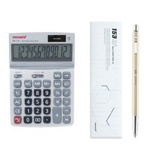 모나미 계산기 MC-141 + 153 아이디, Oatmeal(153 아이디), 그레이(계산기), 1세트