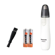 Panasonic 鼻毛修剪器 ER-GN11 WT + 清潔刷套組, 白色的