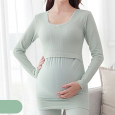 LUNA GLAM 孕婦上下裝長袖絲絨睡衣套裝icm352