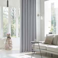 Miso Home 記憶形態 真實雙面掛鉤式遮光窗簾 2p, 灰色