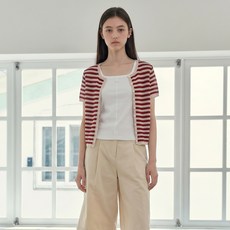 JUCY JUDY 女款鏤空條紋開襟衫 J1KT329D
