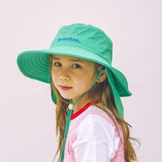 UNITED COLORS OF BENETTON. KIDS 兒童涼感波浪露營護頸帽