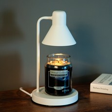 양키캔들 홈 인스퍼레이션 라지자 + 더스윗 모노 캔들워머 다이얼 + 전구 2p 세트, 문릿 나잇, 화이트(캔들워머)