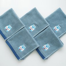 CHUNGMU TOWEL 麵包理髮師 30支 角色掛環擦手巾, 威爾克, 5個