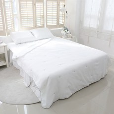 Linum ARTIGA 莫代爾雪花泡泡紗夏季輕薄涼爽薄被, 白色