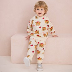 milkmile 蘋果泰迪熊上下套裝