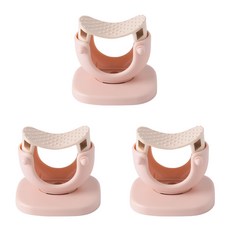 EVER HOUSE 日常黏貼式清潔工具掛架 FREE(8 x 9.5 x 9 cm), 粉紅色, 3個