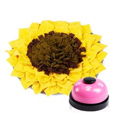 寵物藏零食玩具 QT-111 48*48cm+訓練鈴, 向日葵, 1套