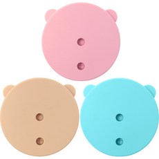 日常用韓國製吸管兩用矽膠杯蓋, 混合色