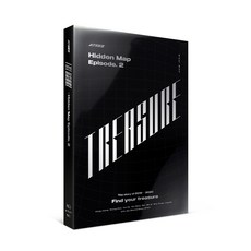 에이티즈 - ATEEZ TREASURE : Hidden Map Episode 2, 블랙, PHOTO BOOK + POST CARD + PHOTO CARD