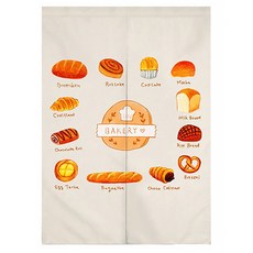 I Love Home 甜點廚房布藝門簾, TYPE6