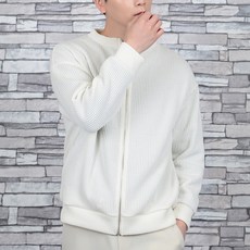 Townclo 男款Oversize拉鍊羅紋針織外套 R