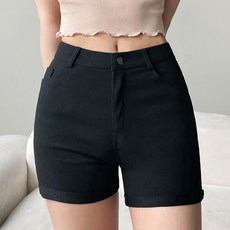 JAL BBA JEAN 女款反摺緊身短褲