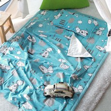 hwamo baby 純棉四季床上用品組, 小馬款 藍色