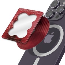 COZ 글로시 미러 마그네틱 스마트톡, 레드, 1개