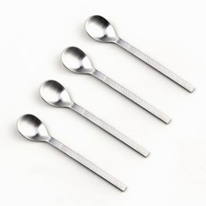 Bogen Hammer Glow 餐具茶匙, 4個, 銀色