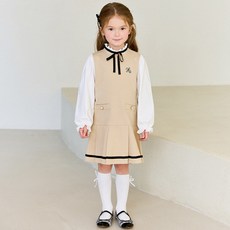 hejmini 女童款可愛預備校裙洋裝