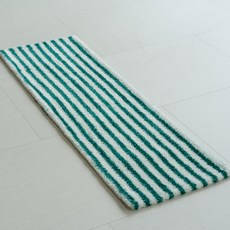 inroom 水手條紋柔軟廚房地墊, 綠色