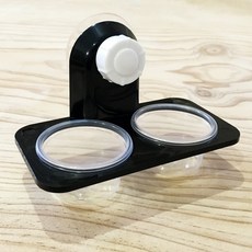 Good Mood Remong Cliff 吸盤式爬蟲類睫角守宮雙格餵食碗, 50ml, 1個