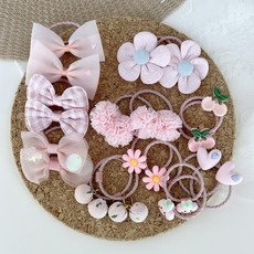 BEASOL 女童用迷你飾品髮圈20件組