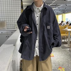 블랙101 남성용 노이게라 데님 오버핏 셔츠 남방 FC-2319132