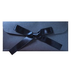 蝴蝶結珍珠信封 30入, 深藍色, 1個