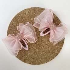 비솔 로얄 리본 똑딱 머리핀 B 2p