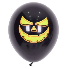 Sempertex 萬聖節氣球 亮南瓜 30cm, 黑色, 50個