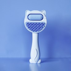 랜보어 반려동물 털날림 방지 브러쉬, 블루, 1개